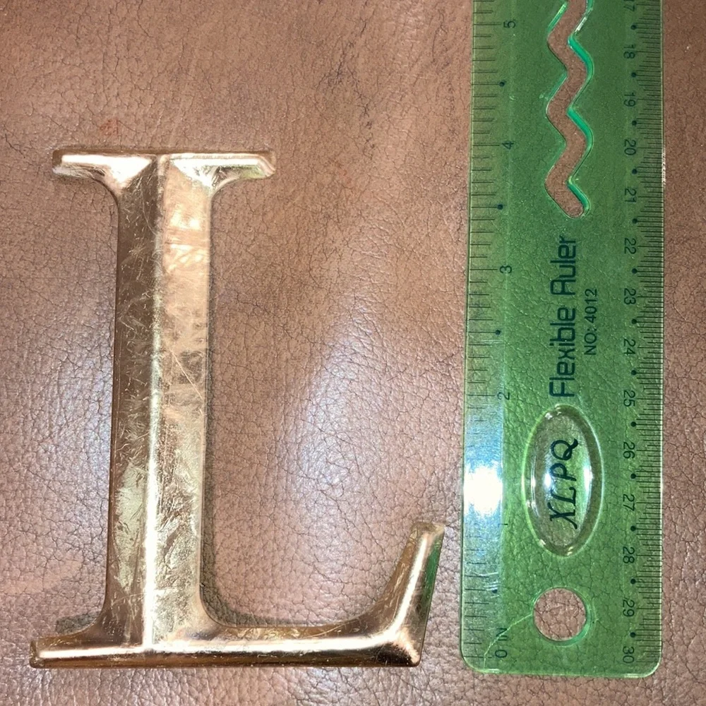 Restoration Hardware gold lettering